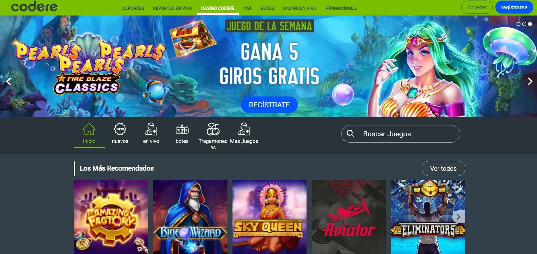 Codere de destaca por su casino en vivo Los métodos de pago de Caliente casino son los mejores