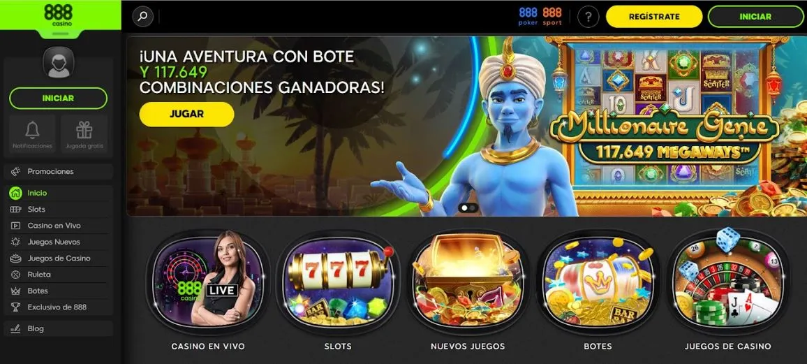 Botes progresivos en 888 Casino españa dinero real 888