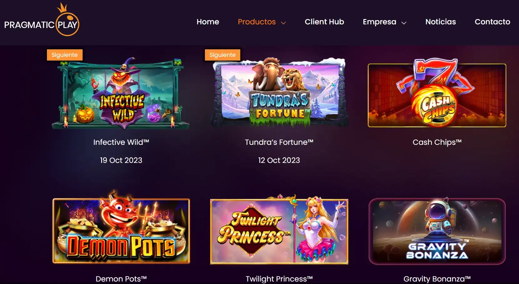 Juegos de Pragmatic Play casinos tragamonedas pragmatic play