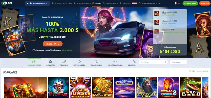 20bet Casino online que aceptan pesos en México 20bet Casino