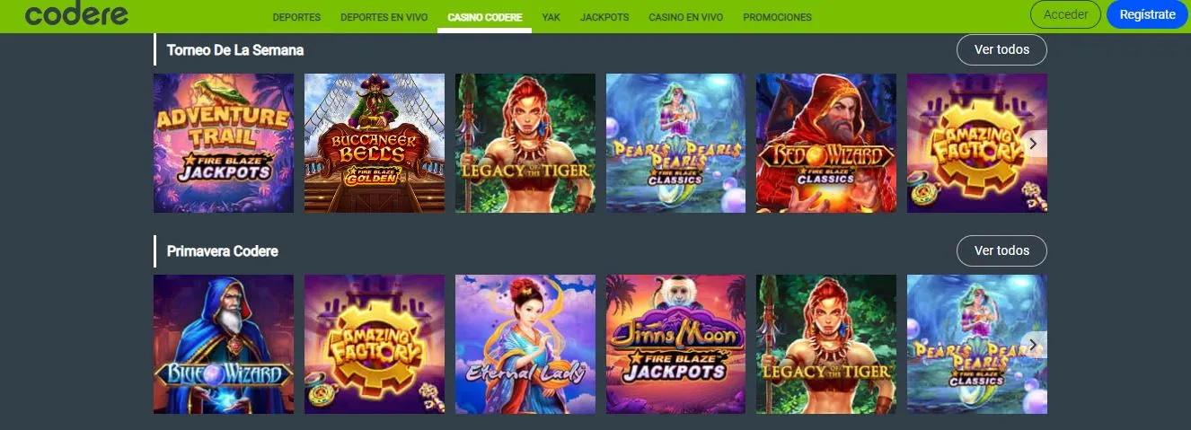 El casino Codere online en México Codere