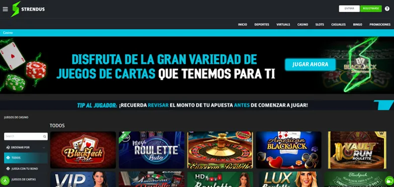 Strendus Casino online que aceptan Paypal en México Strendus Casino